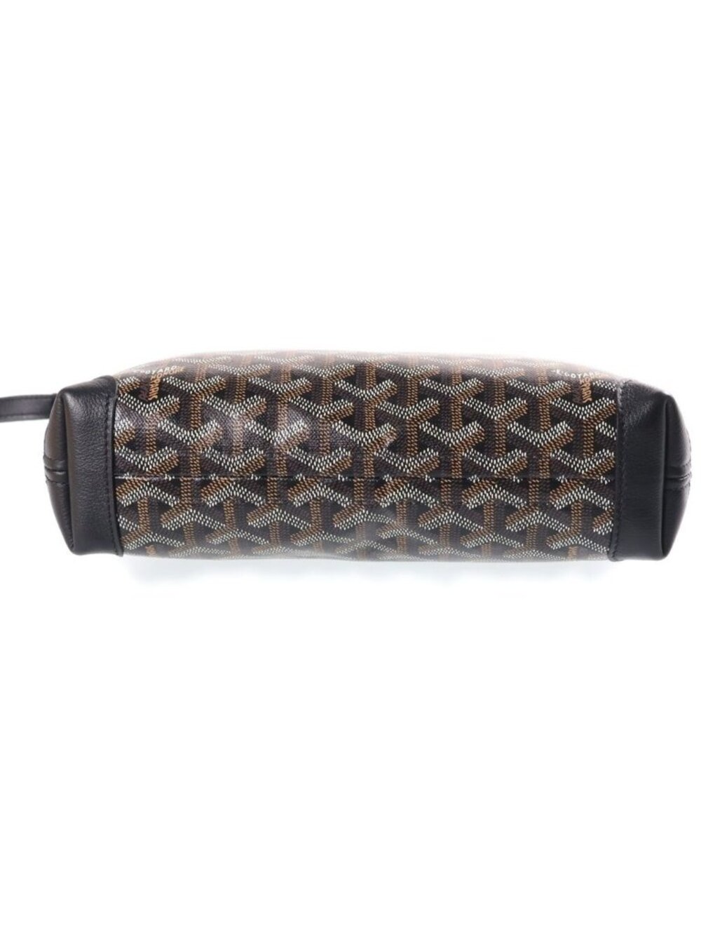 Goyard Conti Pouch Leather Handbag Clutch Black - Picture 4 of 8